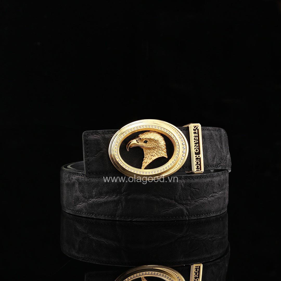 Dây nịt nam da voi cao cấp - Khóa mạ vàng 24K - TL0110V - Hình ảnh 3