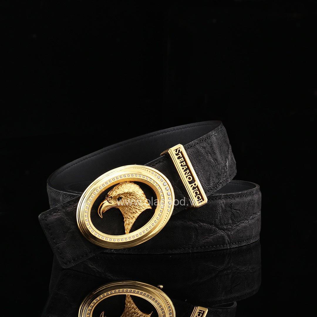 Dây nịt nam da voi cao cấp - Khóa mạ vàng 24K - TL0110V - Hình ảnh 4