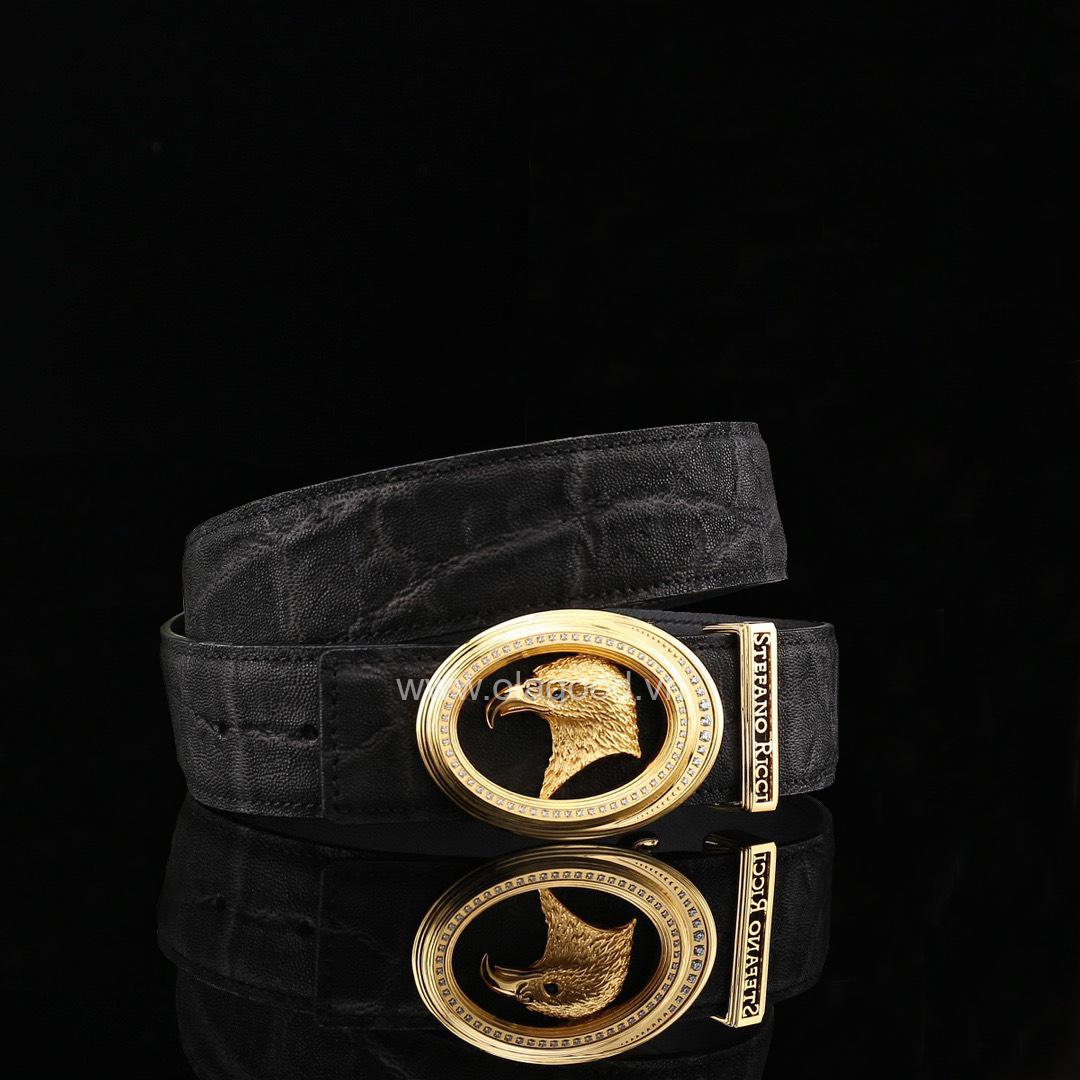 Dây nịt nam da voi cao cấp - Khóa mạ vàng 24K - TL0110V - Hình ảnh 5