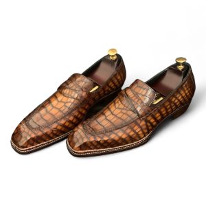 Giày nam da cá sấu Nile - Cấu trúc norwegian handmade - GNG0121S