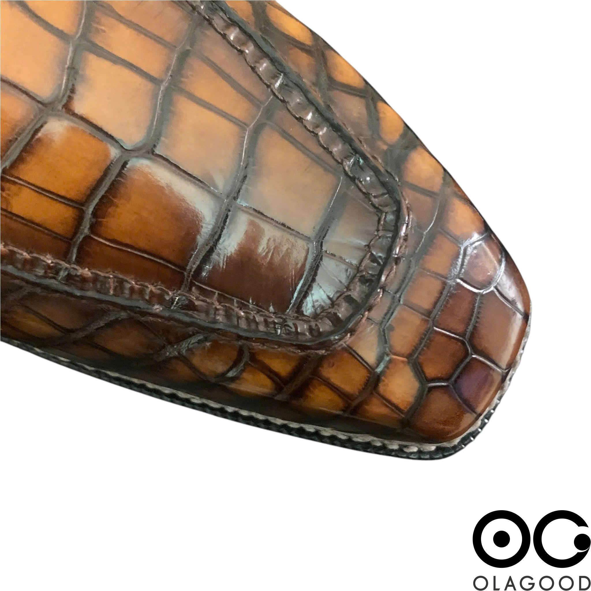 Giày nam da cá sấu Nile - Cấu trúc norwegian handmade - GNG0121S - Hình ảnh 9