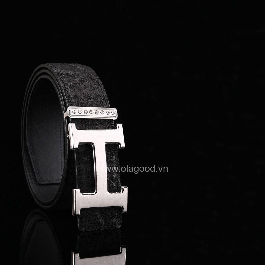 Thắt lưng da voi - Khóa bạc Ý 925 - TL011V - Hình ảnh 2
