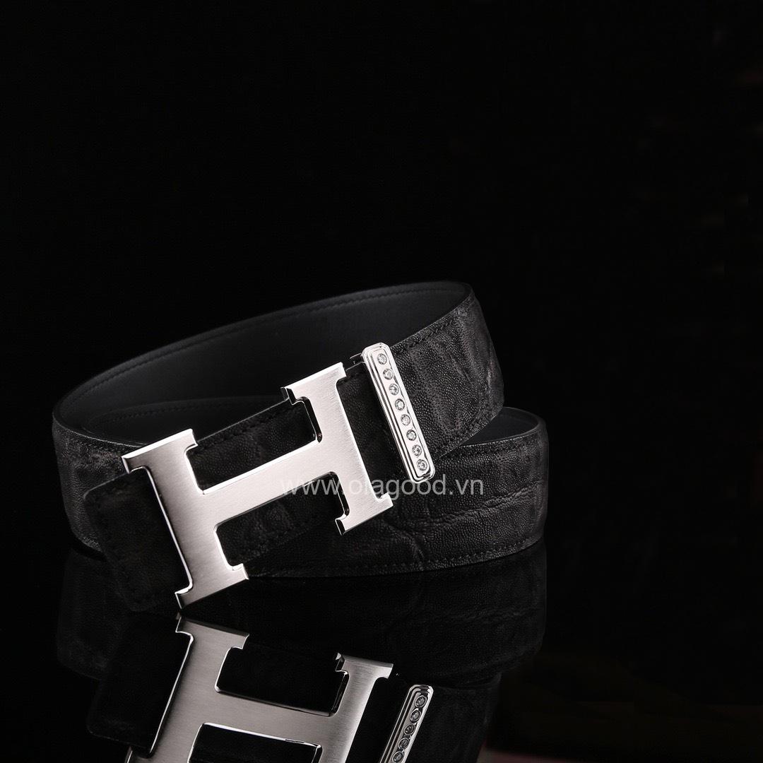 Thắt lưng da voi - Khóa bạc Ý 925 - TL011V - Hình ảnh 3