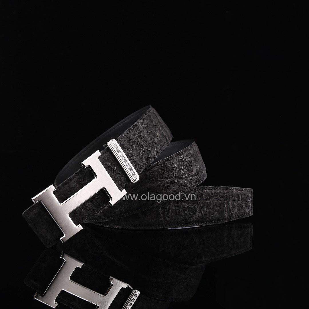 Thắt lưng da voi - Khóa bạc Ý 925 - TL011V