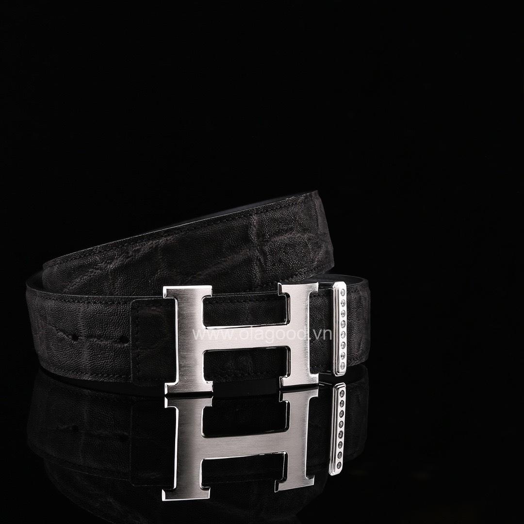 Thắt lưng da voi - Khóa bạc Ý 925 - TL011V - Hình ảnh 5