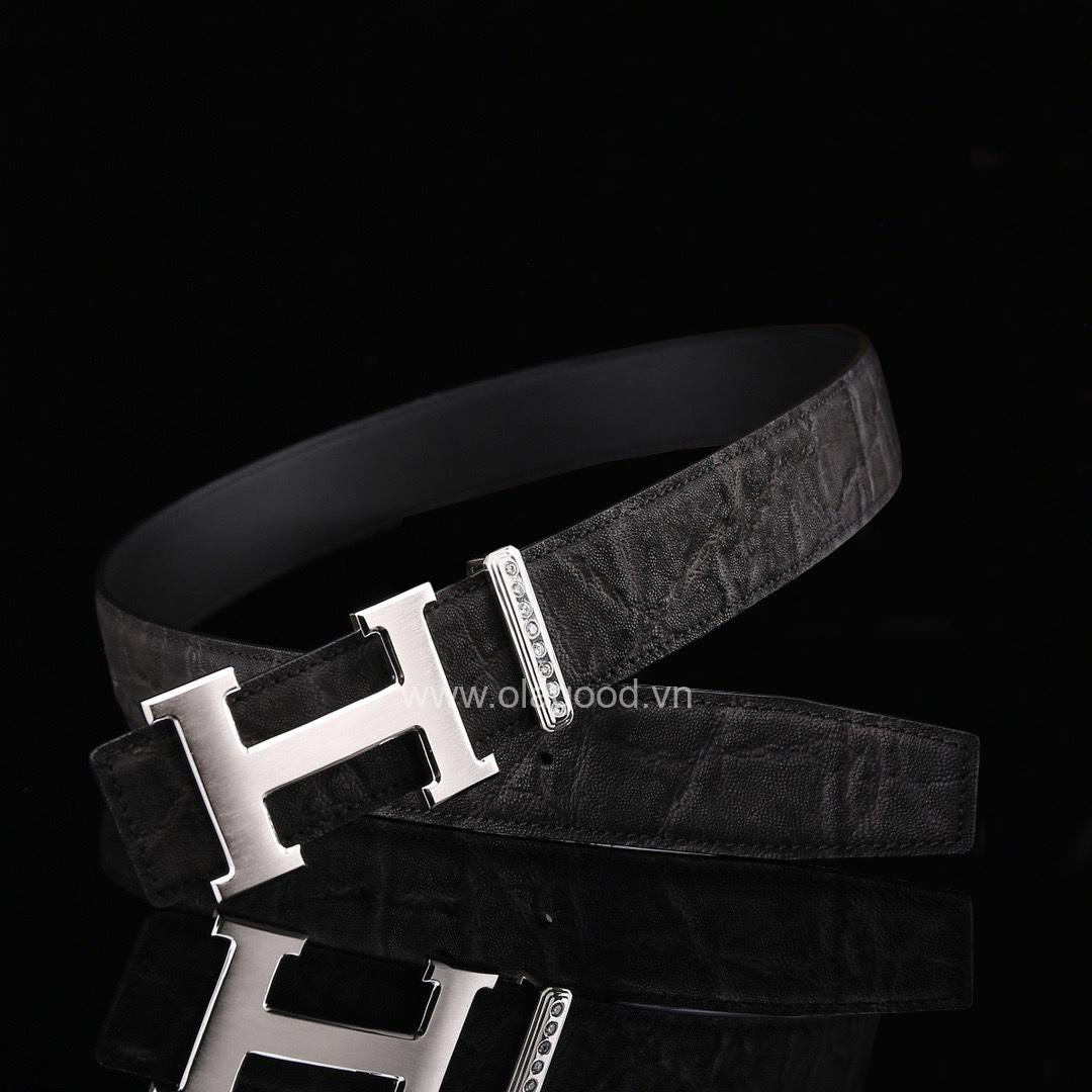 Thắt lưng da voi - Khóa bạc Ý 925 - TL011V - Hình ảnh 6