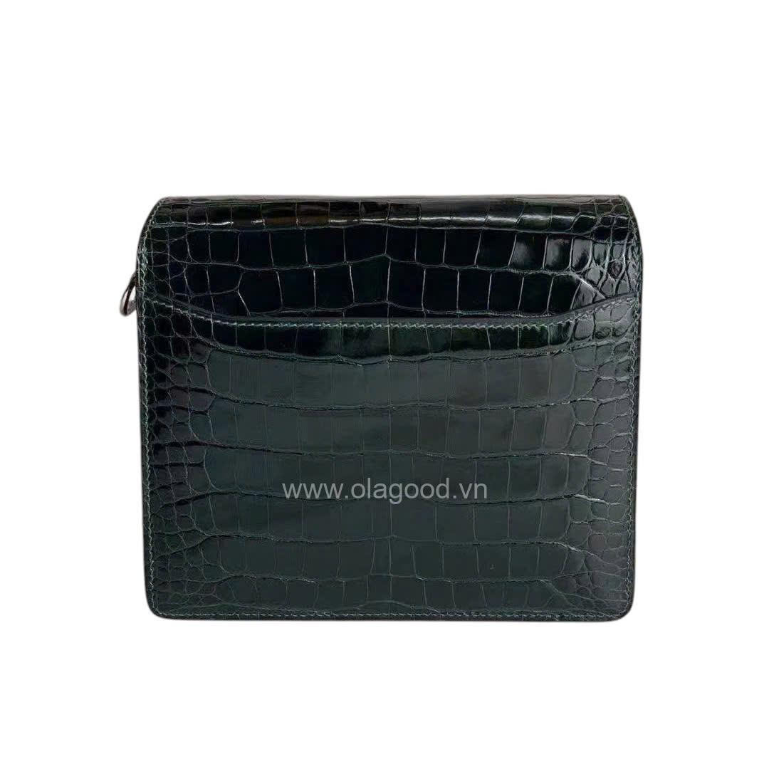 Túi Hermes Roulis 19 Da Cá Sấu - HMR021S - Hình ảnh 3
