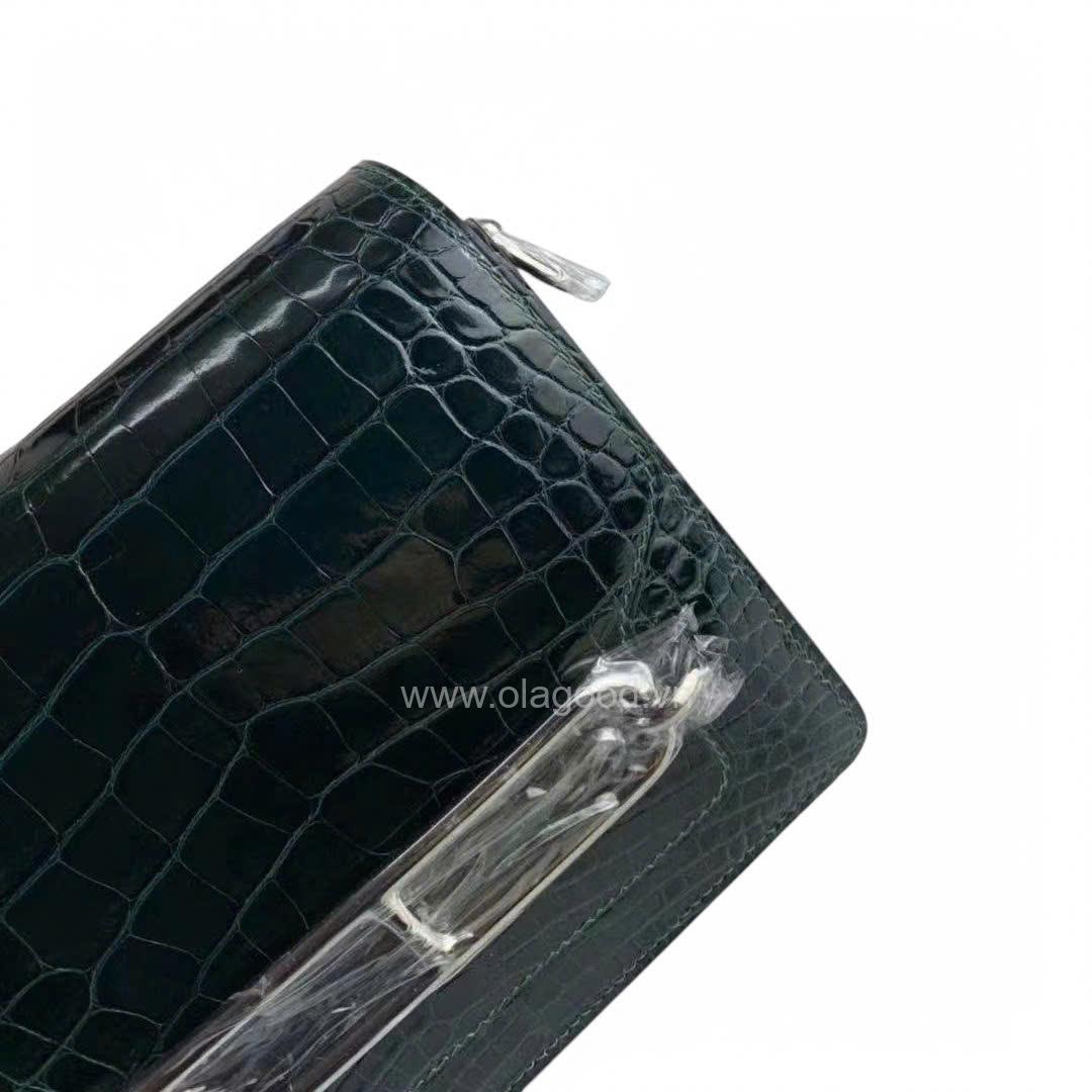 Túi Hermes Roulis 19 Da Cá Sấu - HMR021S - Hình ảnh 7