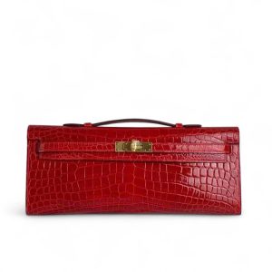 Túi xách Hermes Kelly Cut Da Cá Sấu - HMKC022S