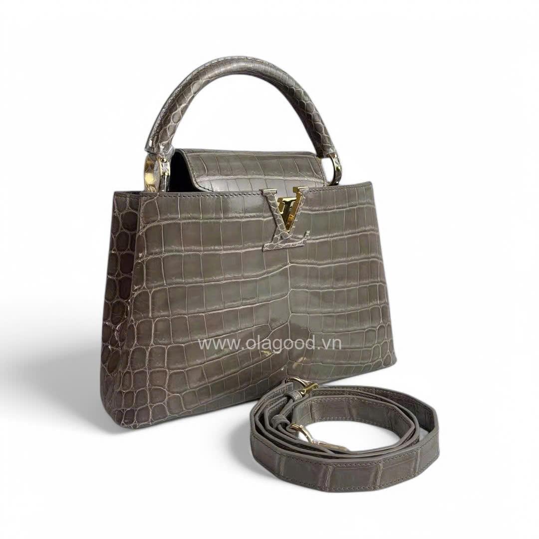 Túi xách Louis Vuitton Capucines Da Cá Sấu - LVC022S - Hình ảnh 4