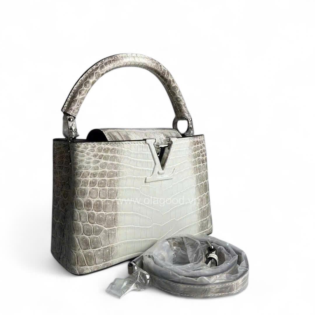 Túi xách Louis Vuitton Capucines Da Cá Sấu Himalaya - LVC024S - Hình ảnh 4