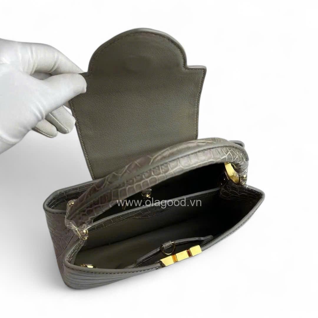 Túi xách Louis Vuitton Capucines Da Cá Sấu - LVC022S - Hình ảnh 9