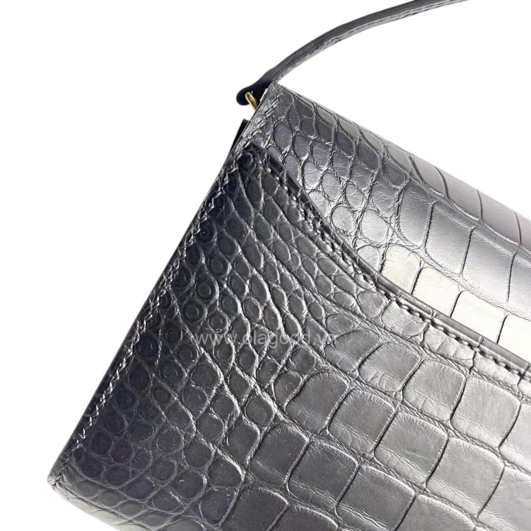 Ví dài Hermès Constance da cá sấu mờ alligator - VHC021 - Hình ảnh 8