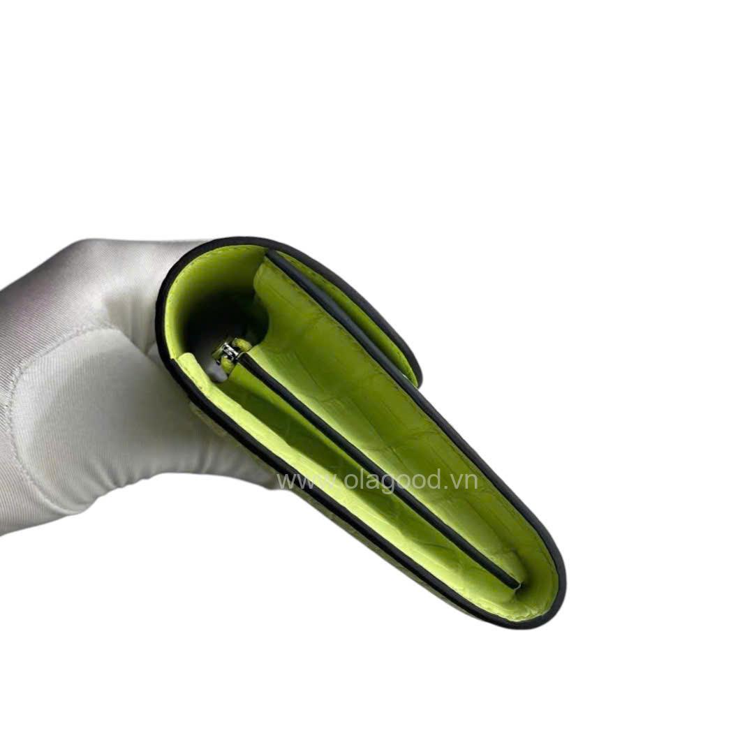 Ví dài Hermès Constance da cá sấu mờ alligator - VHC022 - Hình ảnh 7