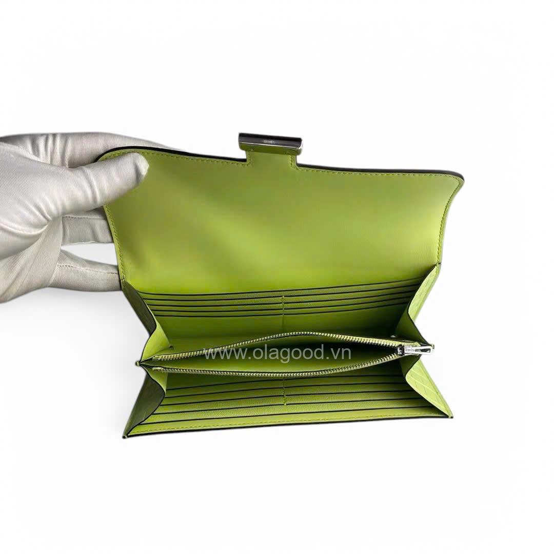 Ví dài Hermès Constance da cá sấu mờ alligator - VHC022 - Hình ảnh 10