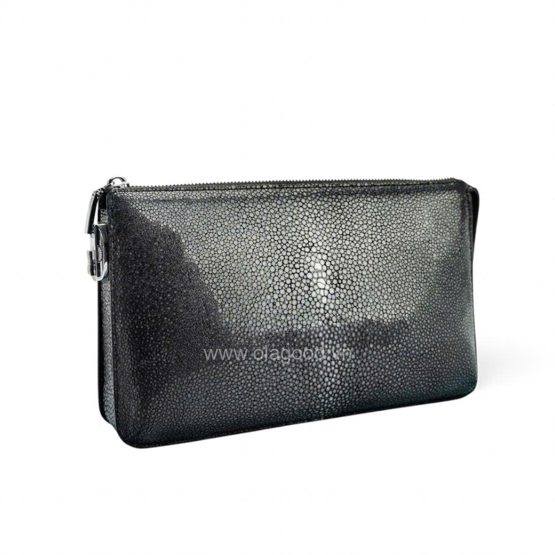 Clutch cầm tay da cá đuối - CL012D - Hình ảnh 4