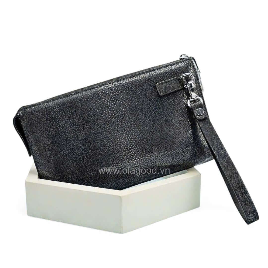 Clutch cầm tay da cá đuối - CL012D - Hình ảnh 7