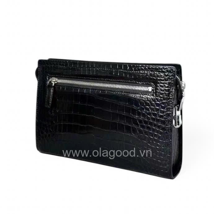 Clutch cầm tay nam da cá sấu - CL0110S