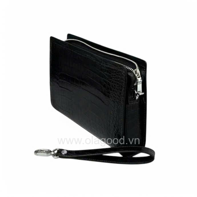 Clutch cầm tay nam da cá sấu - CL0110S - Hình ảnh 4