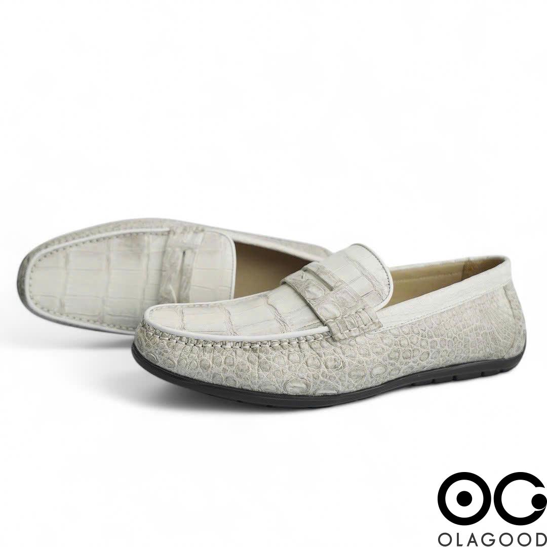 Giày mọi nam da cá sấu - GL0119S - Hình ảnh 6