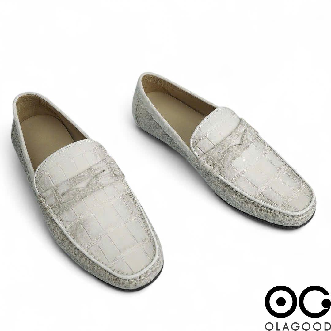 Giày mọi nam da cá sấu - GL0119S - Hình ảnh 4