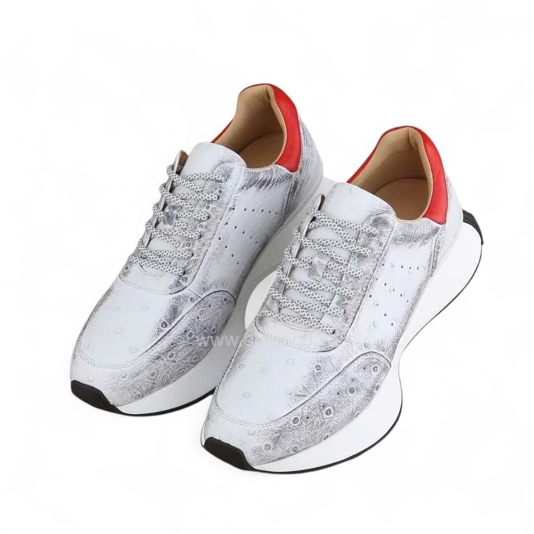 Giày thể thao da đà điểu - GTT0118D - Hình ảnh 4