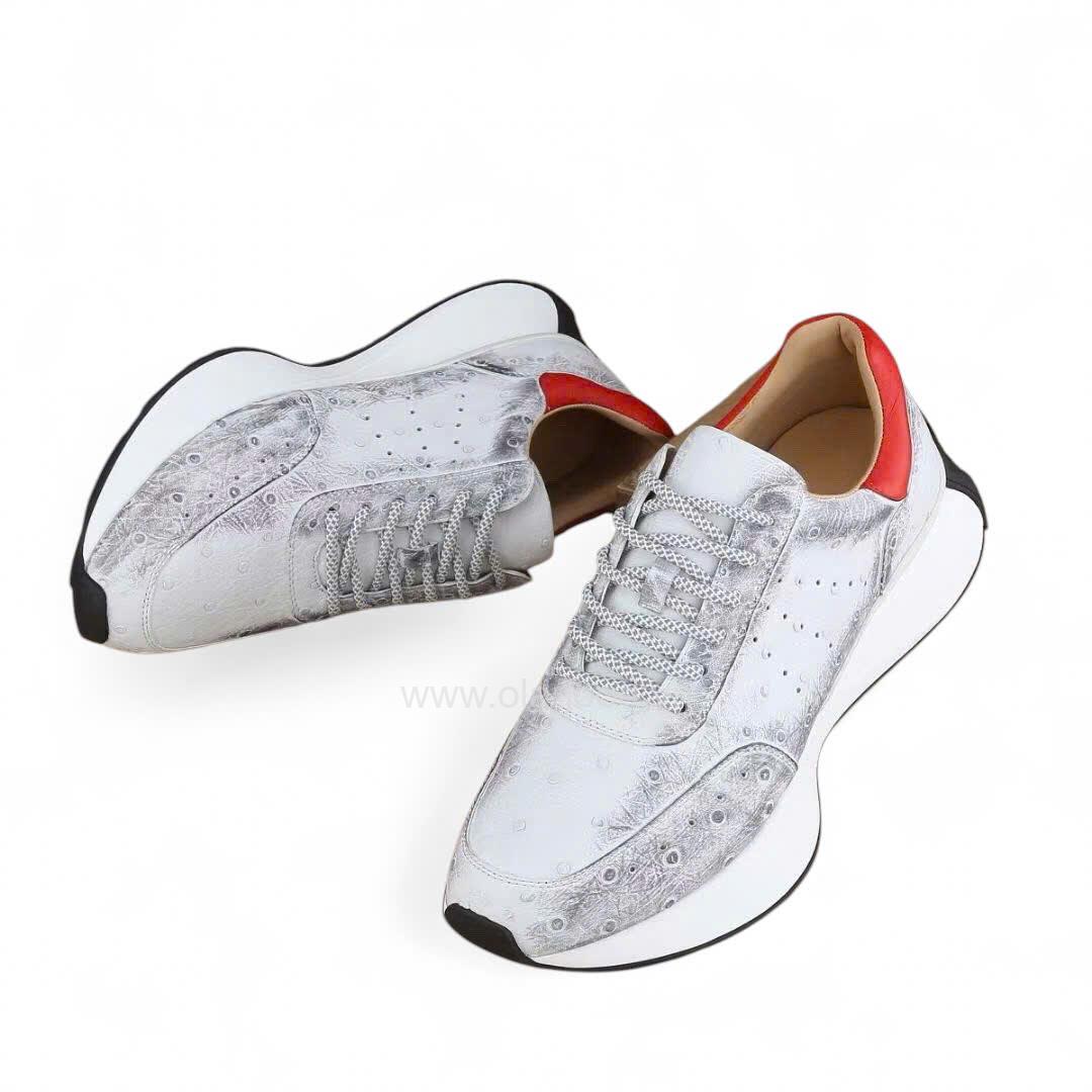 Giày thể thao da đà điểu - GTT0118D - Hình ảnh 5