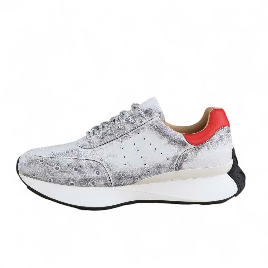 Giày thể thao da đà điểu - GTT0118D - Hình ảnh 7