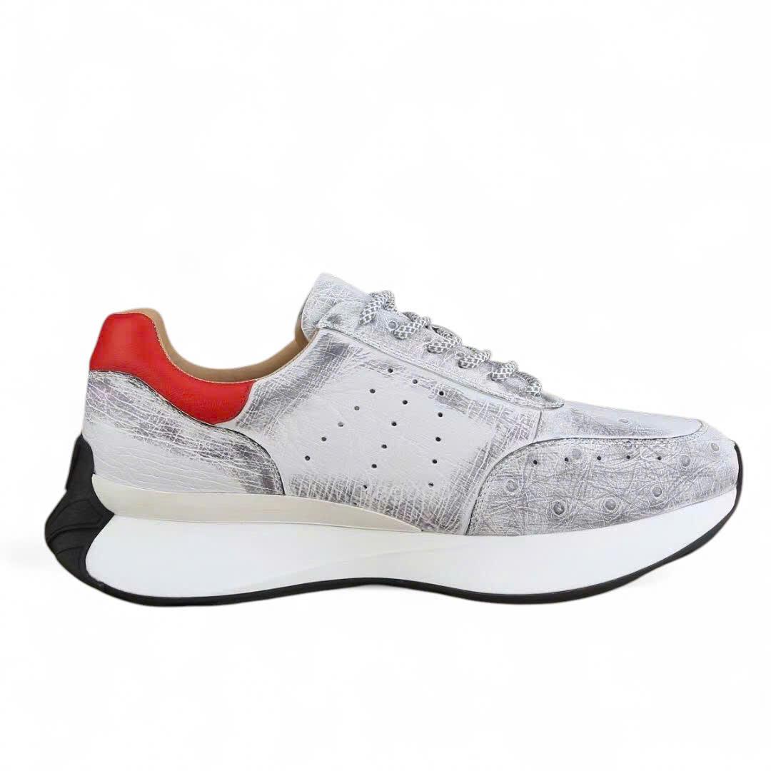 Giày thể thao da đà điểu - GTT0118D - Hình ảnh 8