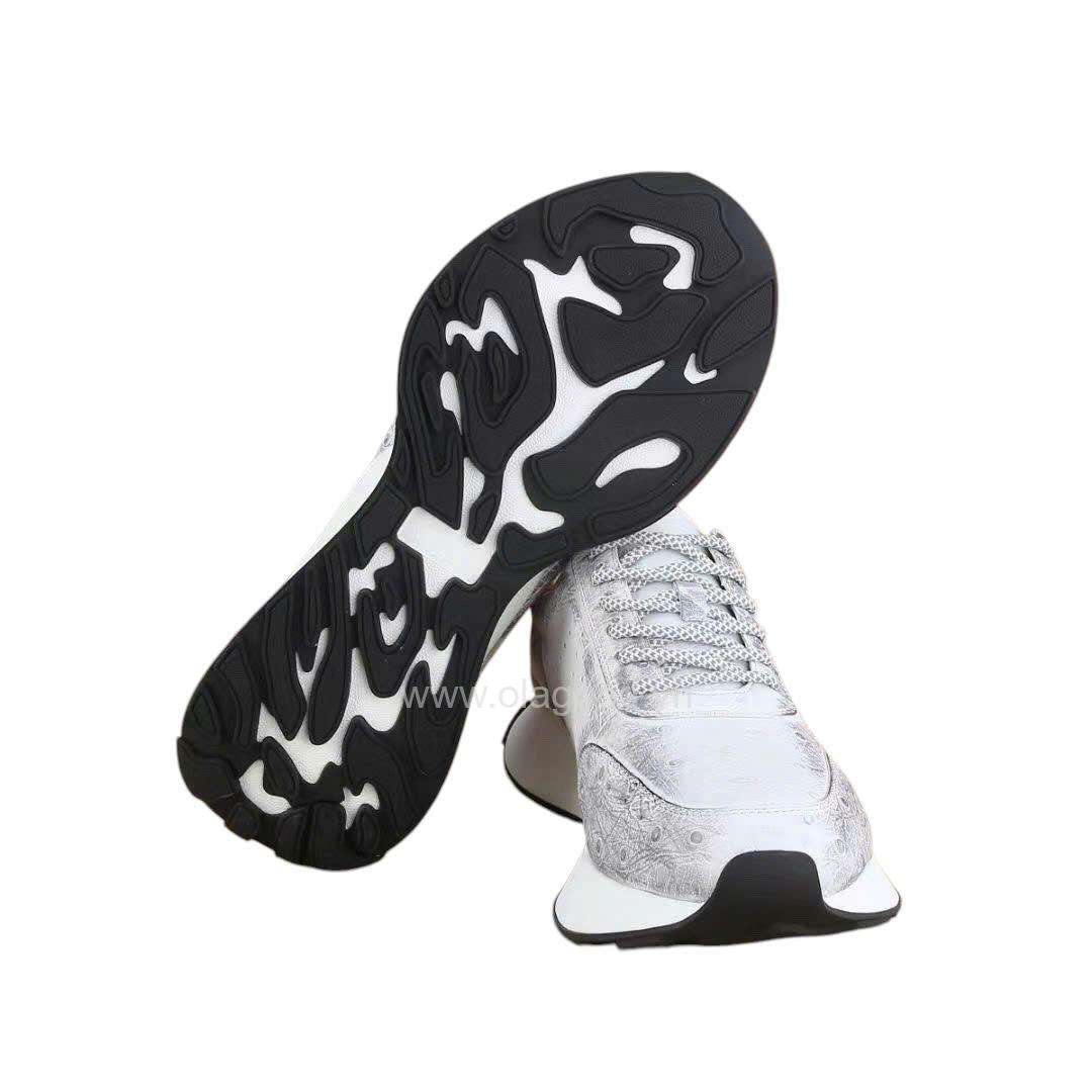 Giày thể thao da đà điểu - GTT0118D - Hình ảnh 9