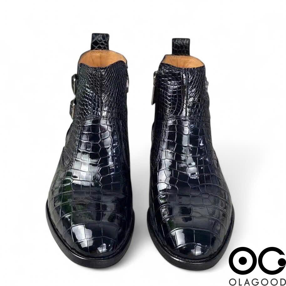Boots nam da cá sấu cao cấp - GB016S - Hình ảnh 5