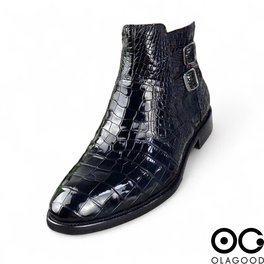 Boots nam da cá sấu cao cấp - GB016S - Hình ảnh 6