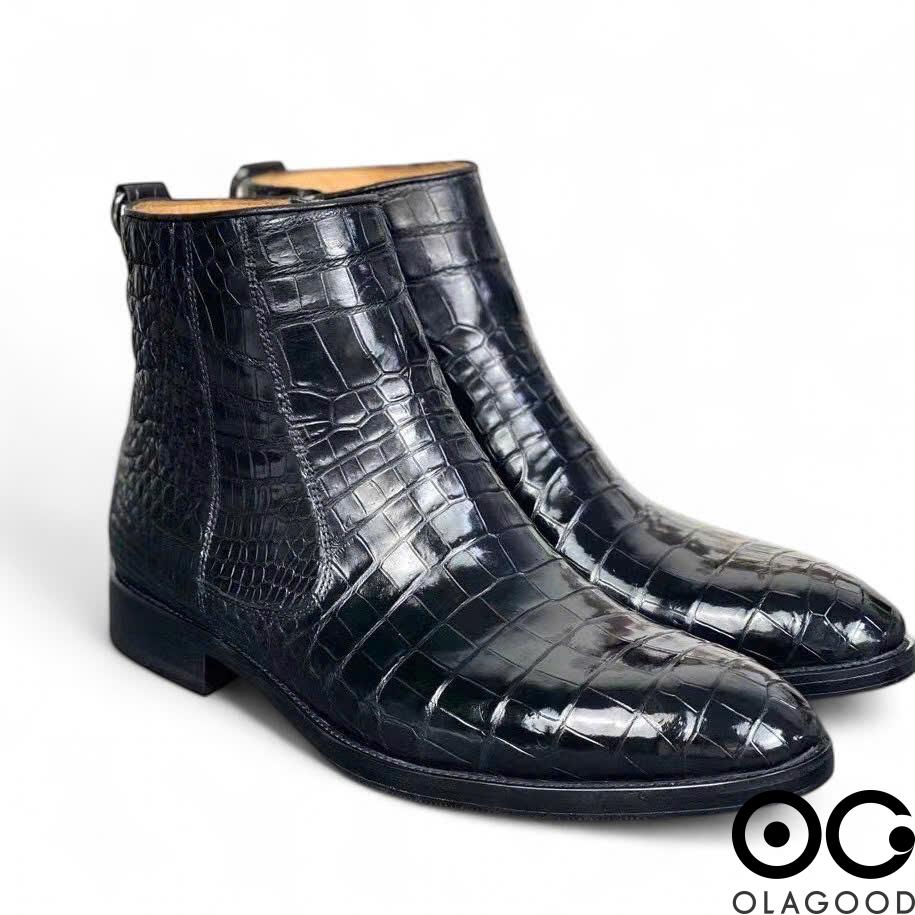 Chelsea boots da cá sấu - GB018S - Hình ảnh 3