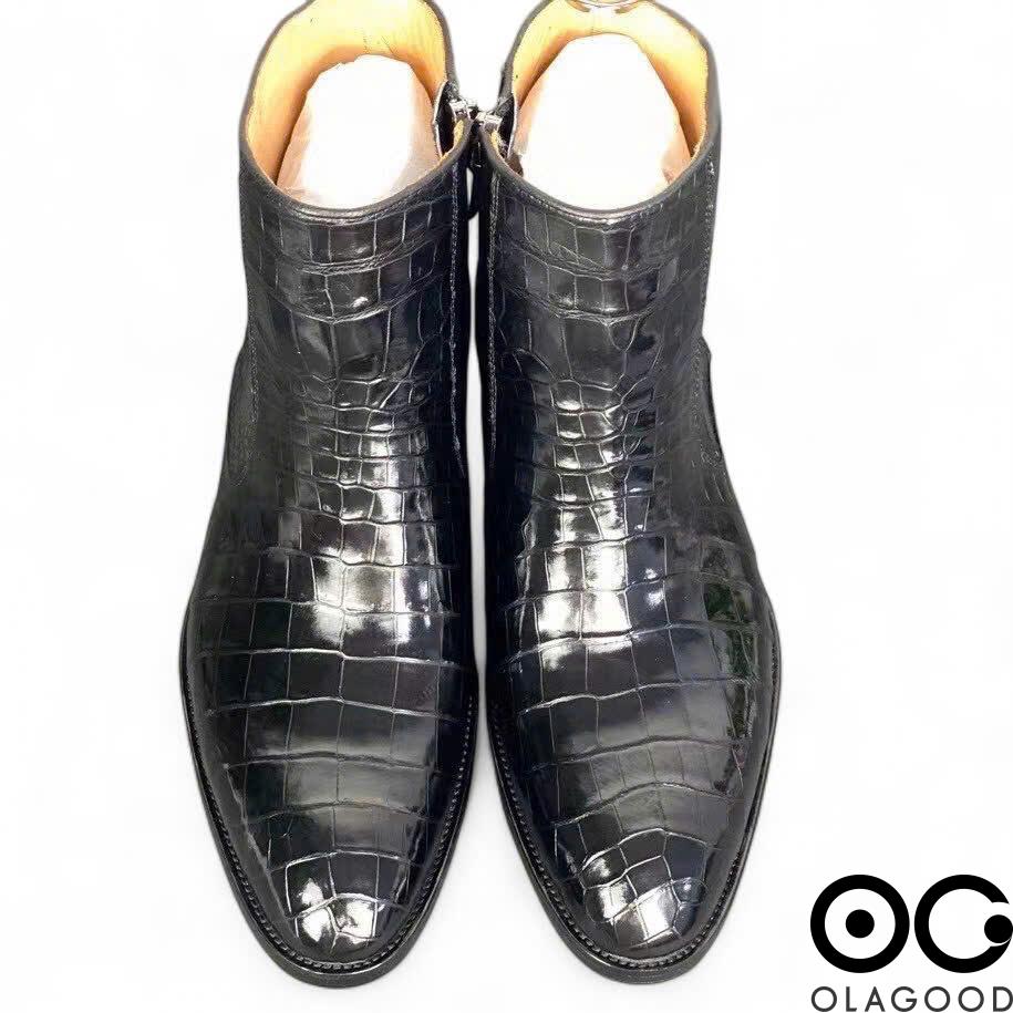 Chelsea boots da cá sấu - GB018S - Hình ảnh 4