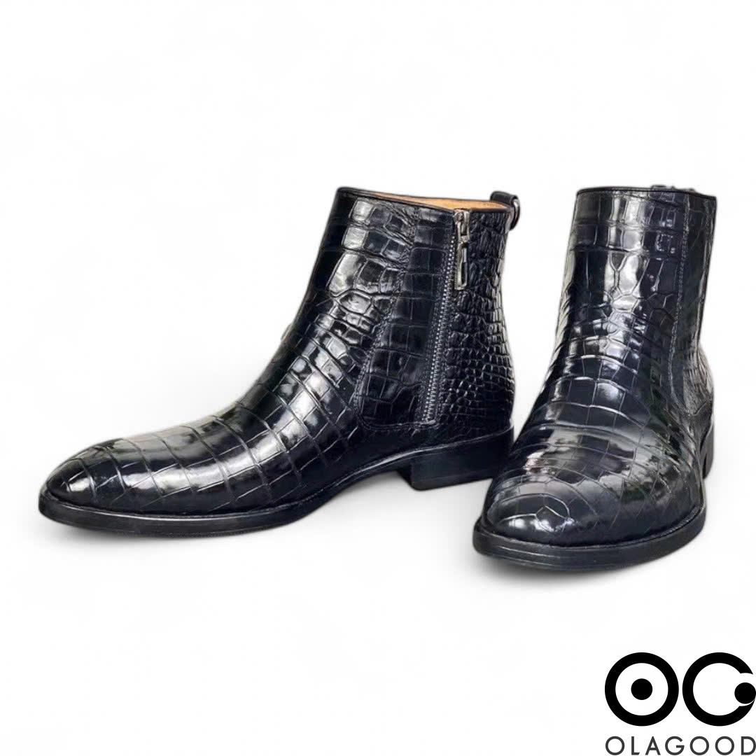 Chelsea boots da cá sấu - GB018S - Hình ảnh 5