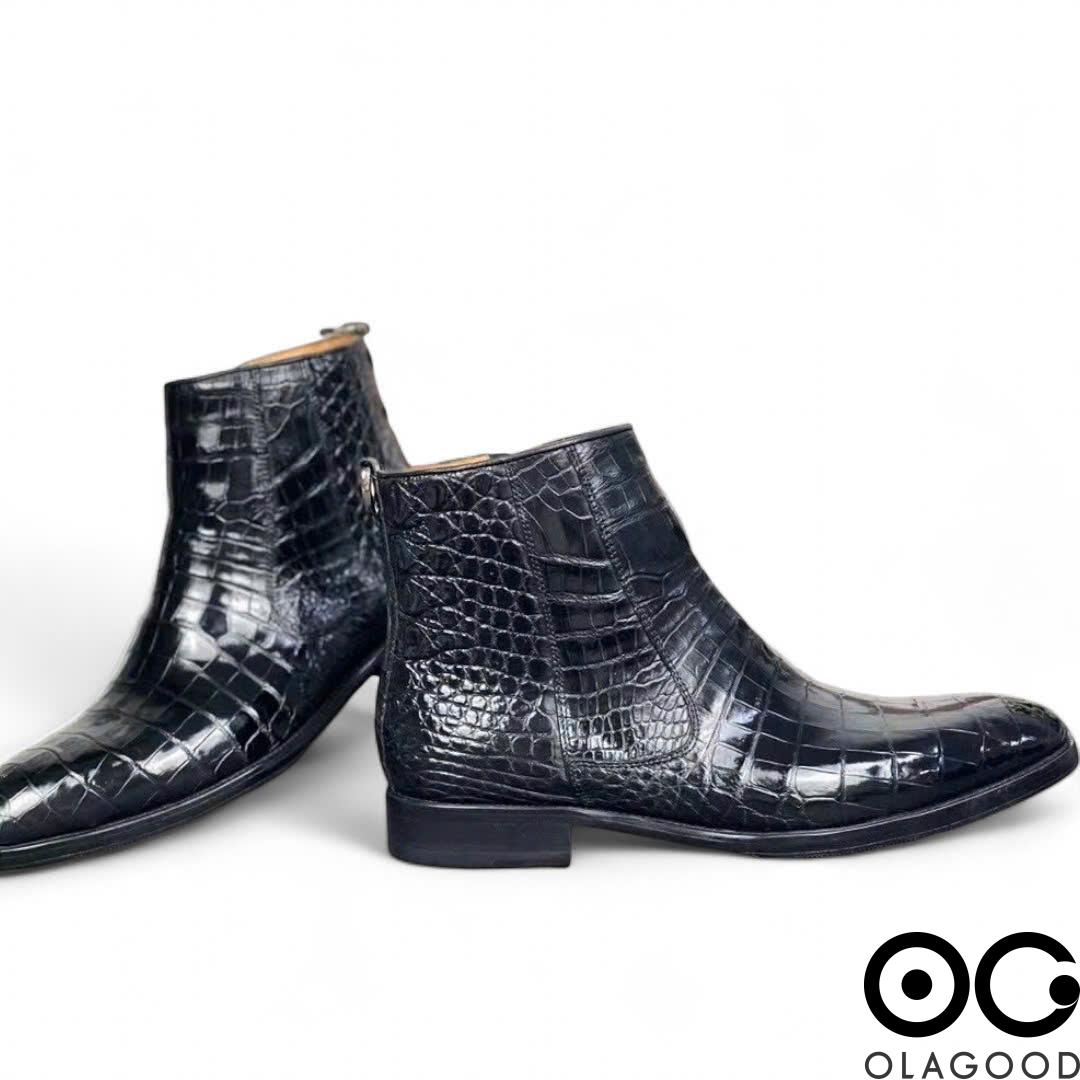 Chelsea boots da cá sấu - GB018S - Hình ảnh 8