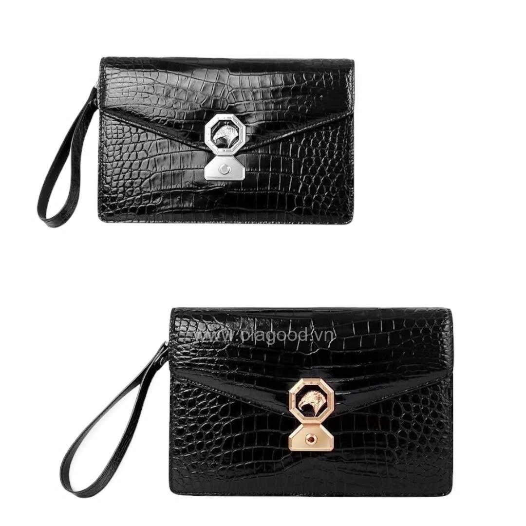 Clutch nam cầm tay da cá sấu - CL0112S