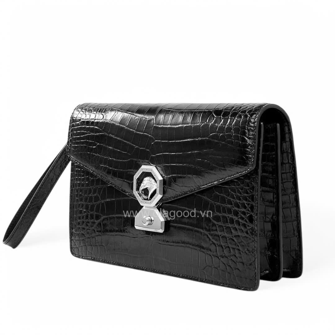 Clutch nam cầm tay da cá sấu - CL0112S - Hình ảnh 5
