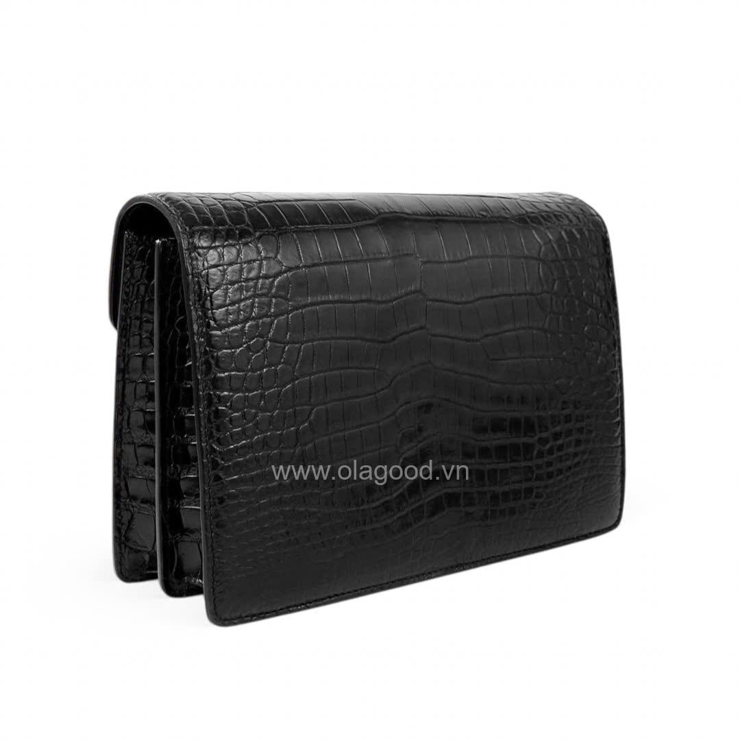 Clutch nam cầm tay da cá sấu - CL0112S - Hình ảnh 6