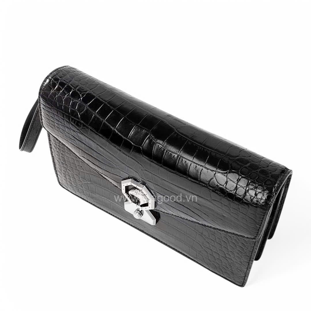 Clutch nam cầm tay da cá sấu - CL0112S - Hình ảnh 9