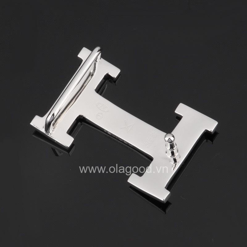 Đầu khóa thắt lưng chữ H đính đá bạc ý 925 - KB0137 - Hình ảnh 5