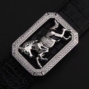 Đầu khóa thắt lưng tuổi ngựa bạc ý 925 - KB0155