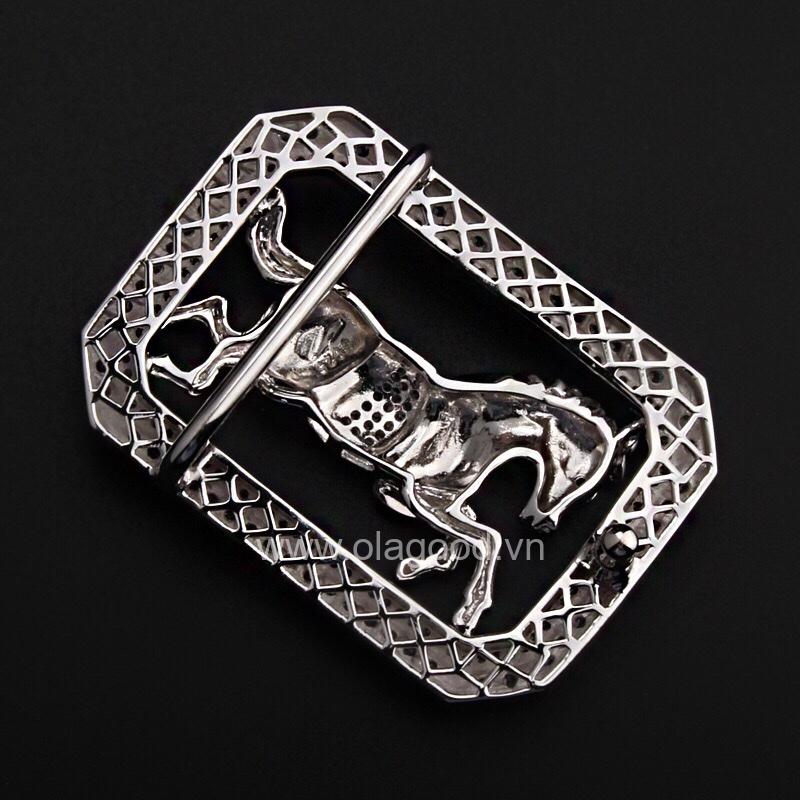 Đầu khóa thắt lưng tuổi ngựa bạc ý 925 - KB0155 - Hình ảnh 6