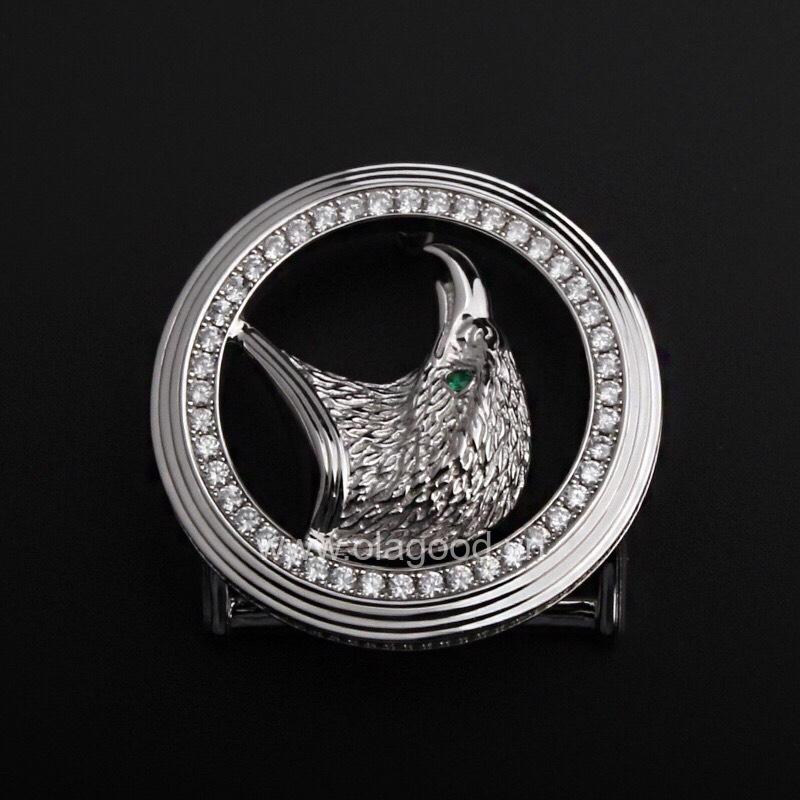 Đầu khóa thắt lưng hình đầu chim đại bang bạc ý 925 - KB0149 - Hình ảnh 3