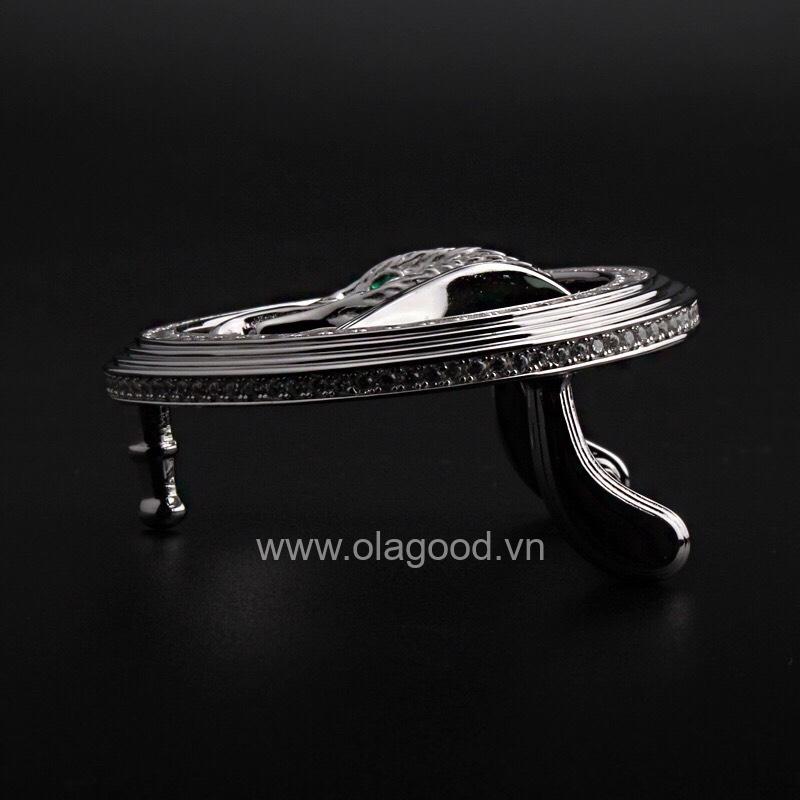 Đầu khóa thắt lưng hình đầu chim đại bang bạc ý 925 - KB0149 - Hình ảnh 5