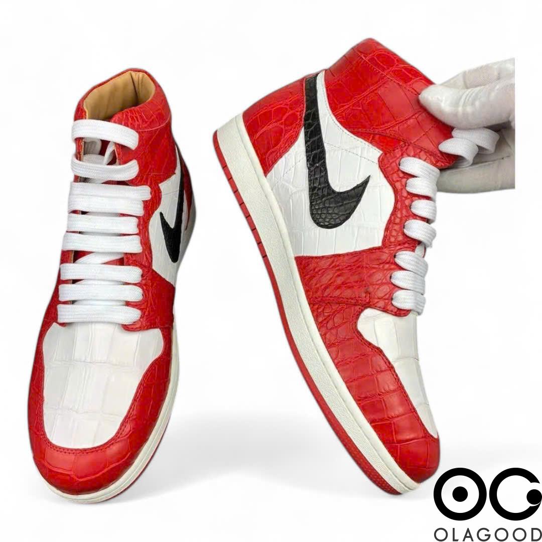 Giày Nike Jordan cổ cao da cá sấu - GTT0146S - Hình ảnh 6