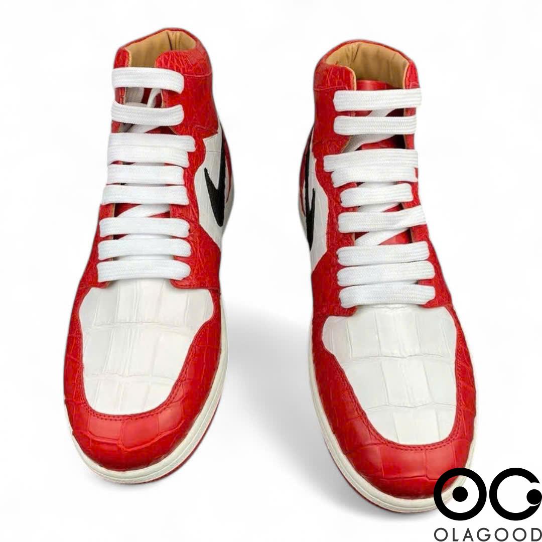 Giày Nike Jordan cổ cao da cá sấu - GTT0146S - Hình ảnh 4