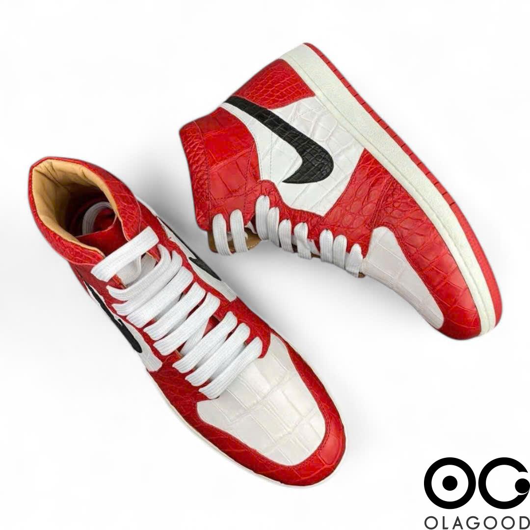 Giày Nike Jordan cổ cao da cá sấu - GTT0146S - Hình ảnh 5