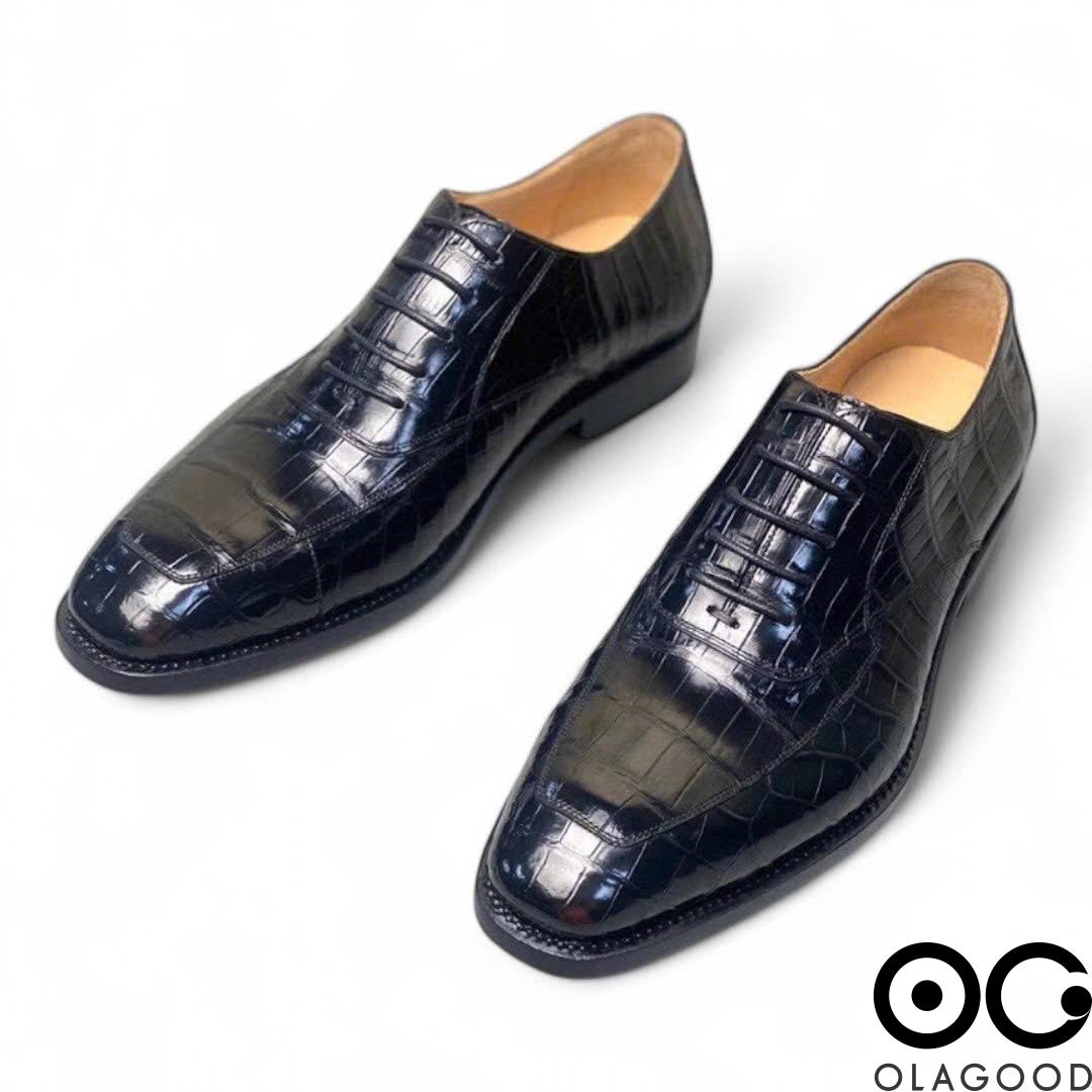 Giày công sở nam da cá sấu - GGY0119S - Hình ảnh 5