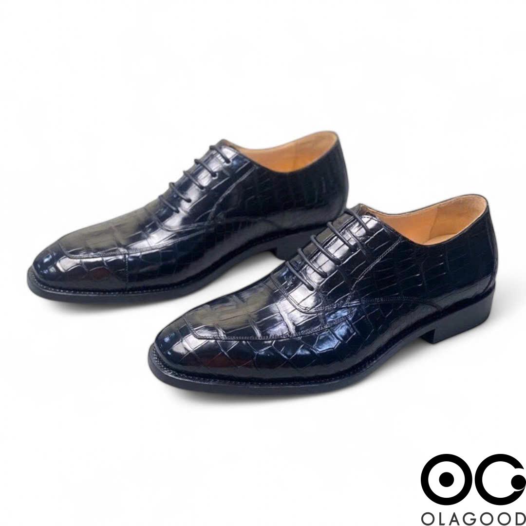 Giày công sở nam da cá sấu - GGY0119S